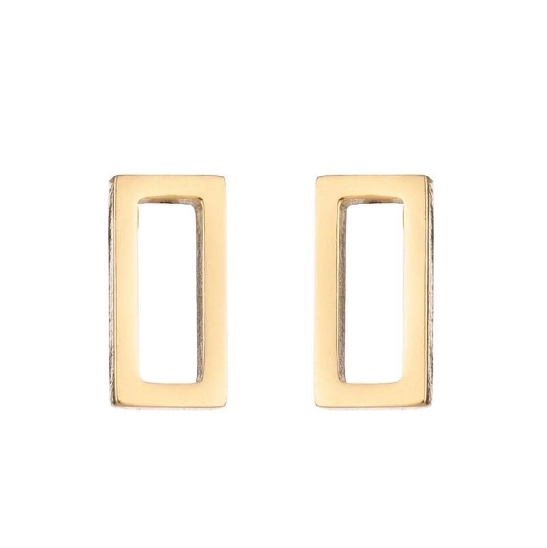 Women’s Minimalist Geometric Heart Stainless Steel No Inlaid Ear Studs Stainless Steel Earrings