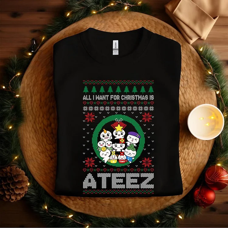 Ateez All I Want For Christmas Sweatshirt officialateezshop