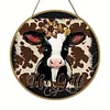 Y 'all Cow Fun - Round Wooden Signs(12*12Inch)