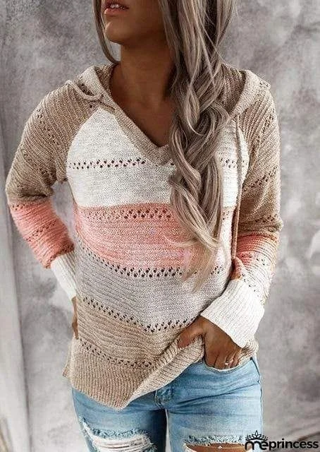 Boho Patchwork Pullover Sweater