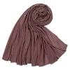 Plain Color Women Sweat Cloth Long Hijab Scarf Shawl