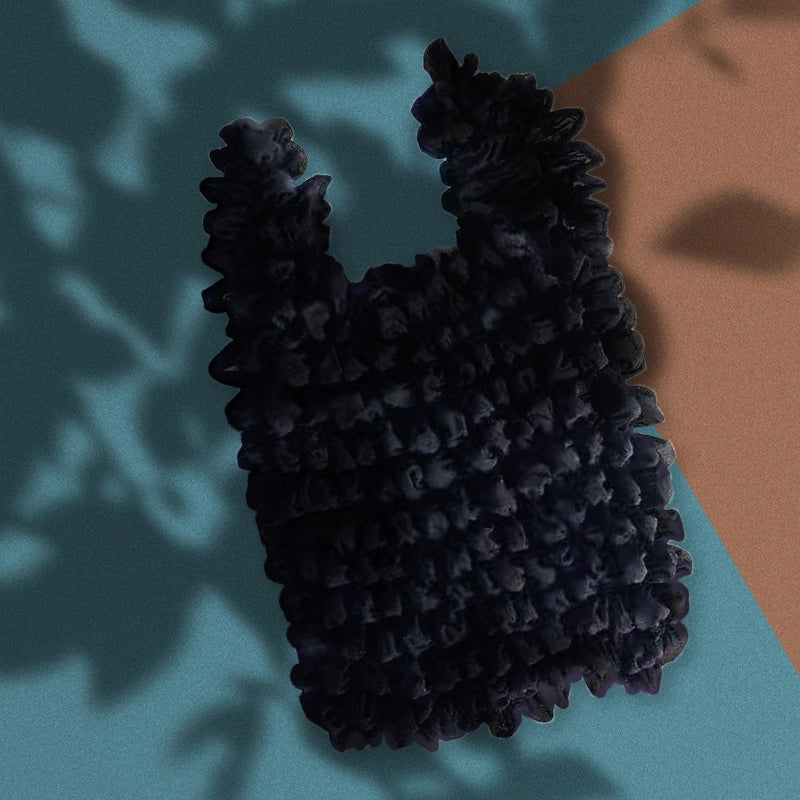 Casual Solid Color Polyester Household Shopping Bag 1 Piece