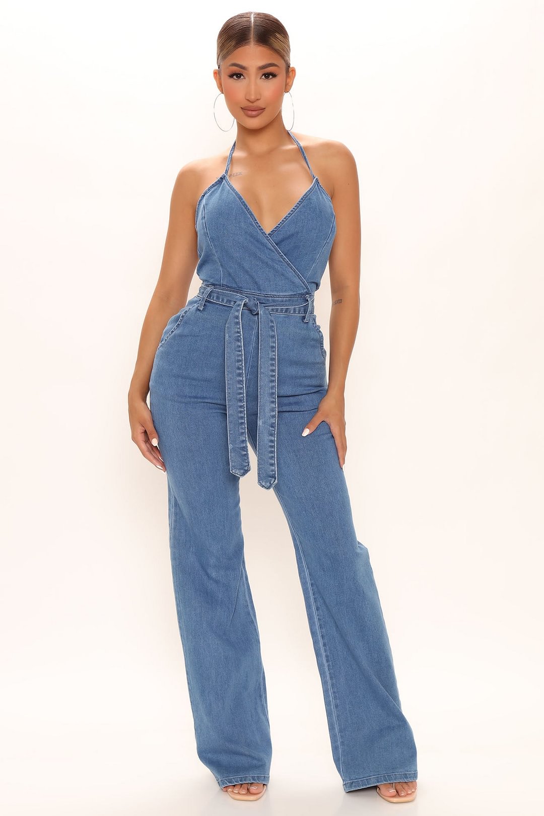 Natalie Denim Jumpsuit - Denim