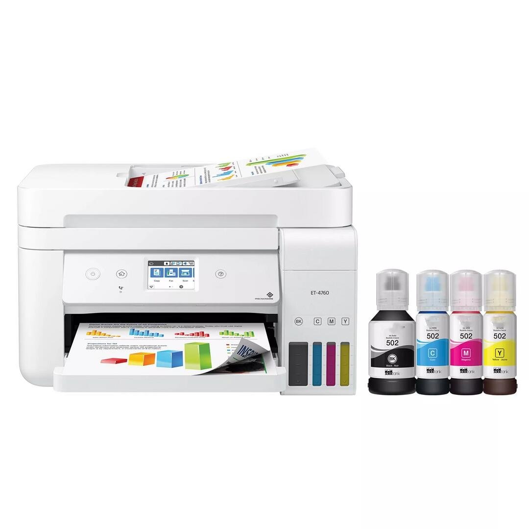 ET-4760 IMPRESORA INALÁMBRICA A COLOR TODO EN UNO SIN CARTUCHOS SUPER TANK  CON ESCÁNER Y