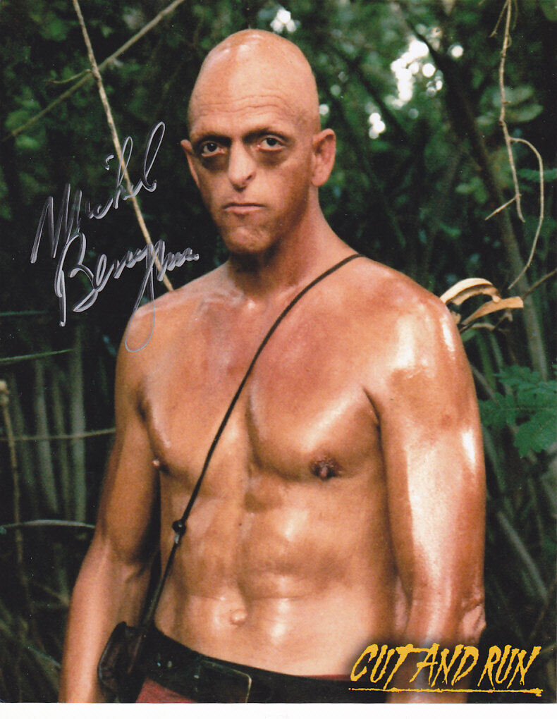 Michael Berryman - Cut and Run signed Photo Poster painting