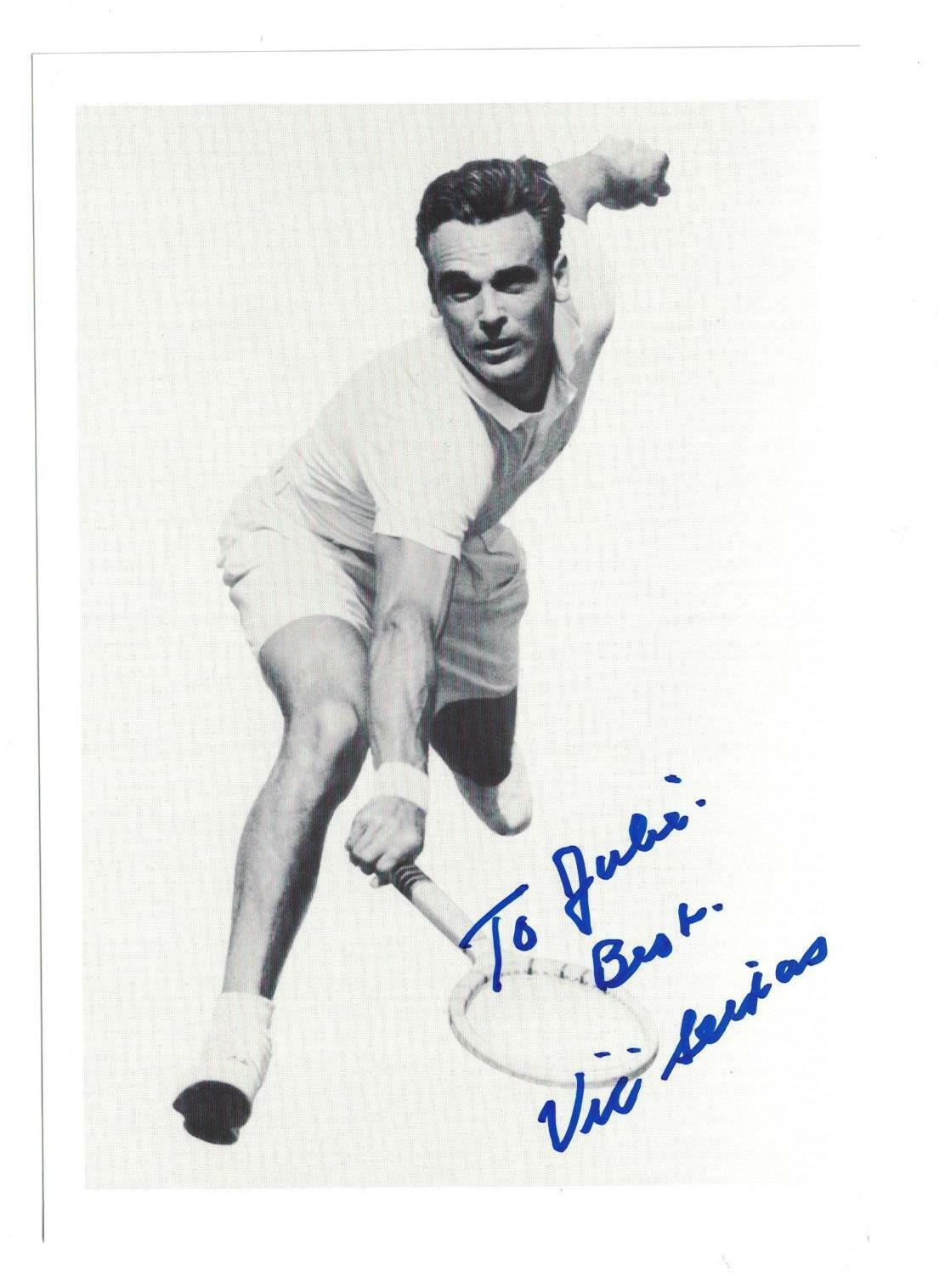 Vic Seixas Signed Autographed 5 x 7 Photo Poster painting Tennis A