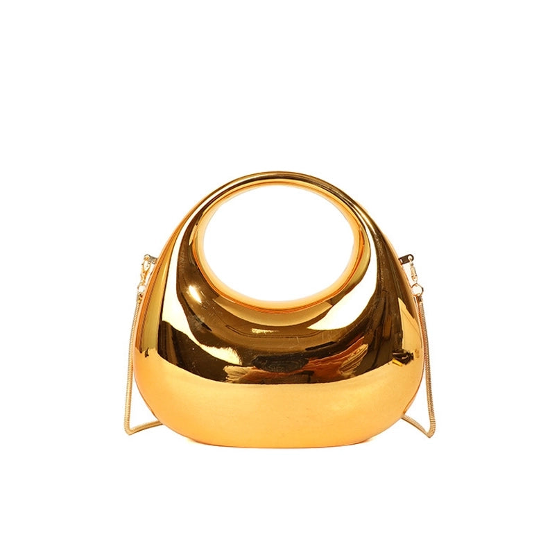 Women’s Arylic Gradient Color Solid Color Streetwear Dumpling Shape Magnetic Buckle Evening Bag