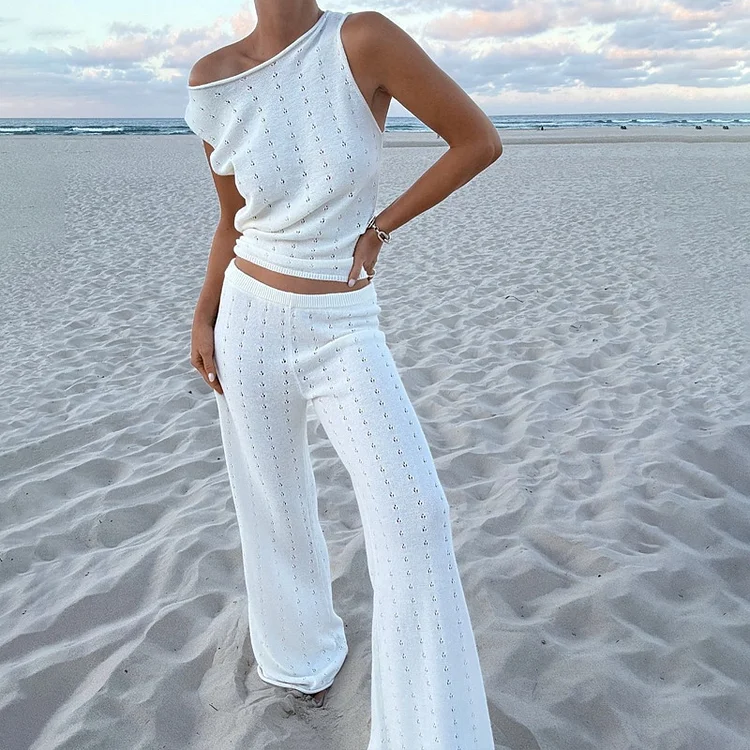 Cutout Beach Top and Pants