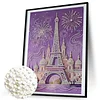 Diamond Painting-DIY Special Shaped Drill Pearl Painting Castle(35x45cm)