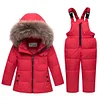 Kid Baby Boy Russian Winter Suits Duck Down 2 Pcs Sets