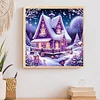 Winter Houses - Crystal Rhinestone Diamond Painting