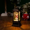 Christmas glowing interior water-filled wind lantern