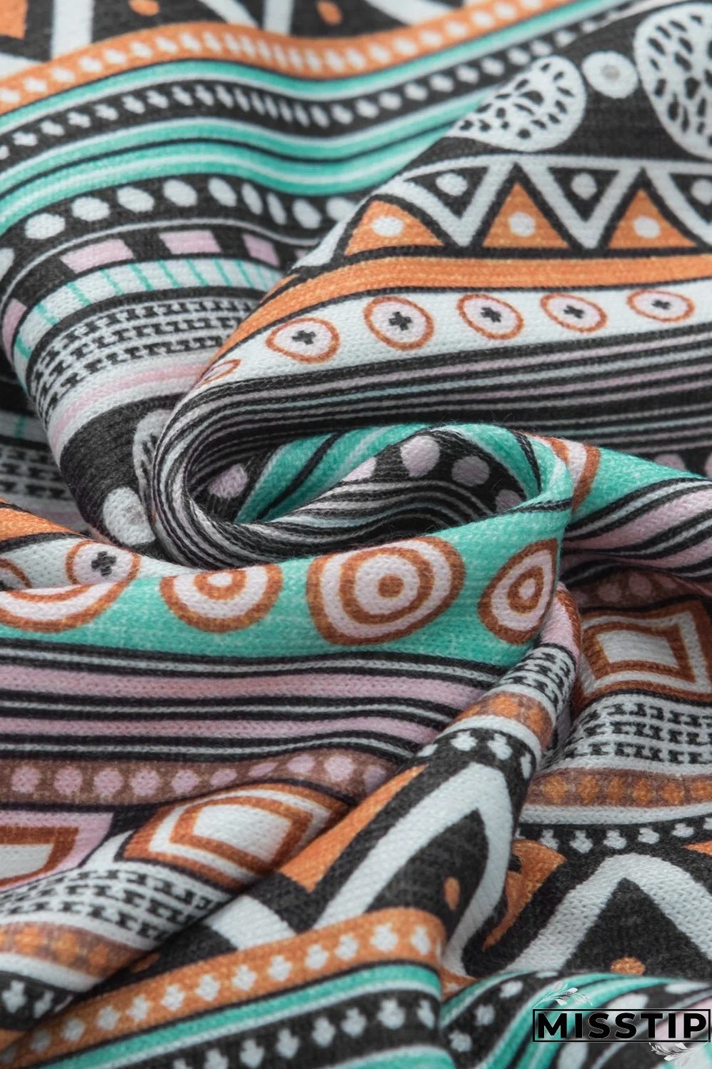 Printed Square Neck Wide Strap Tank