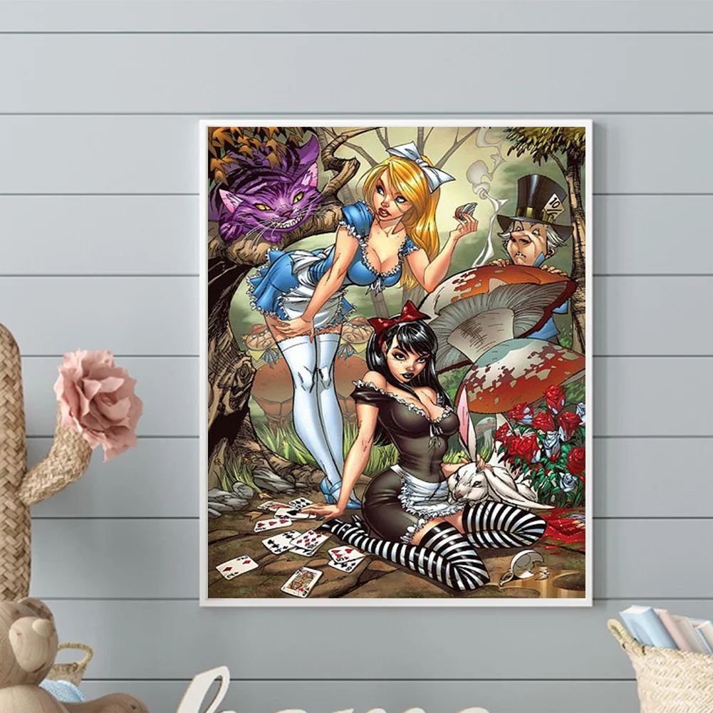 Diamond Painting - Full Round Drill - Alice Adventure(Canvas|40*50cm)