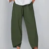 neuvi&egrave;me pantalon d&eacute;contract&eacute; en coton et lin