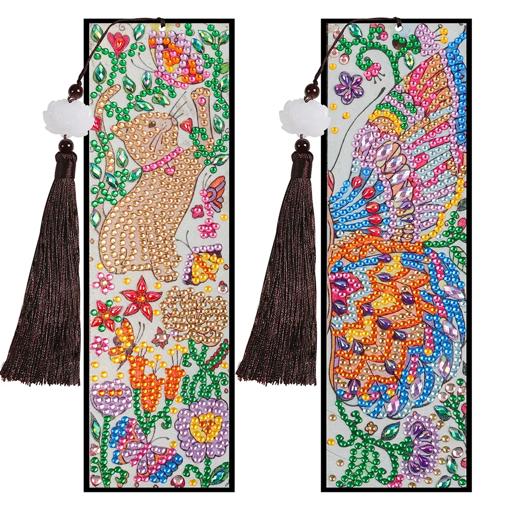 Diamond Painting Leather Bookmark
