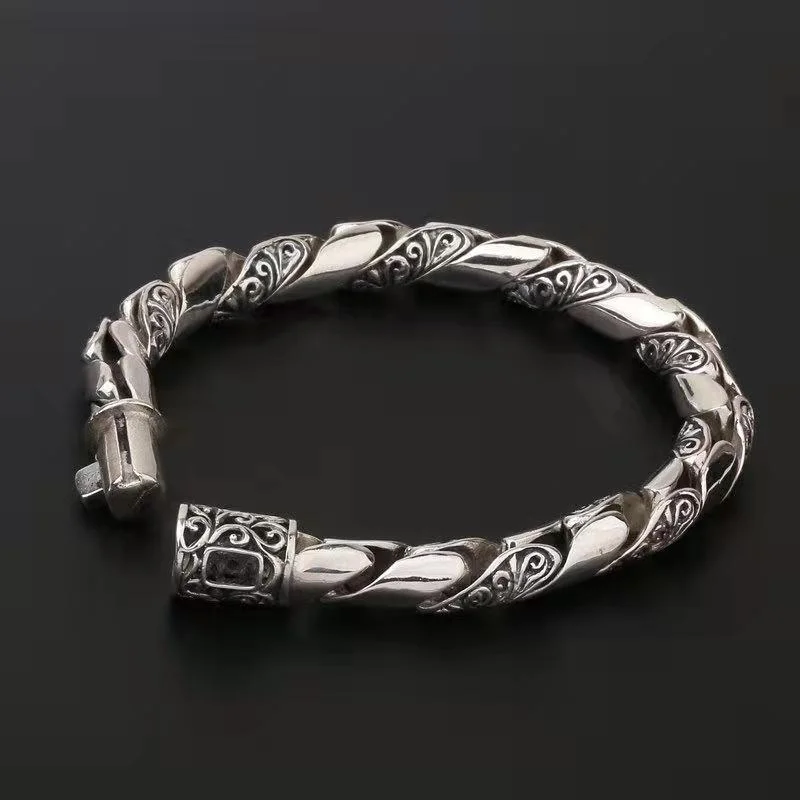 925 Silver Ethnic Simple Vintage Bracelet