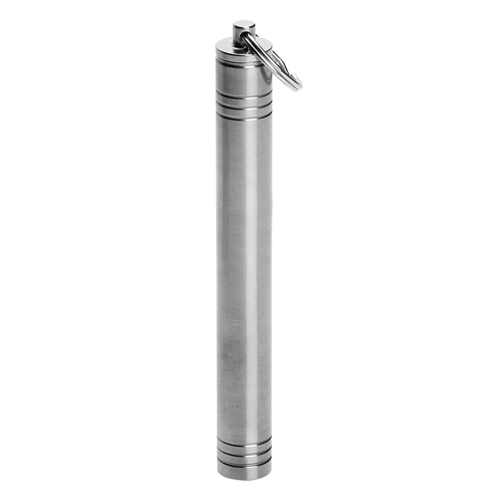 

EDC Waterproof Sealed Carabiner Titanium Toothpick Holder Storage Container, 501 Original