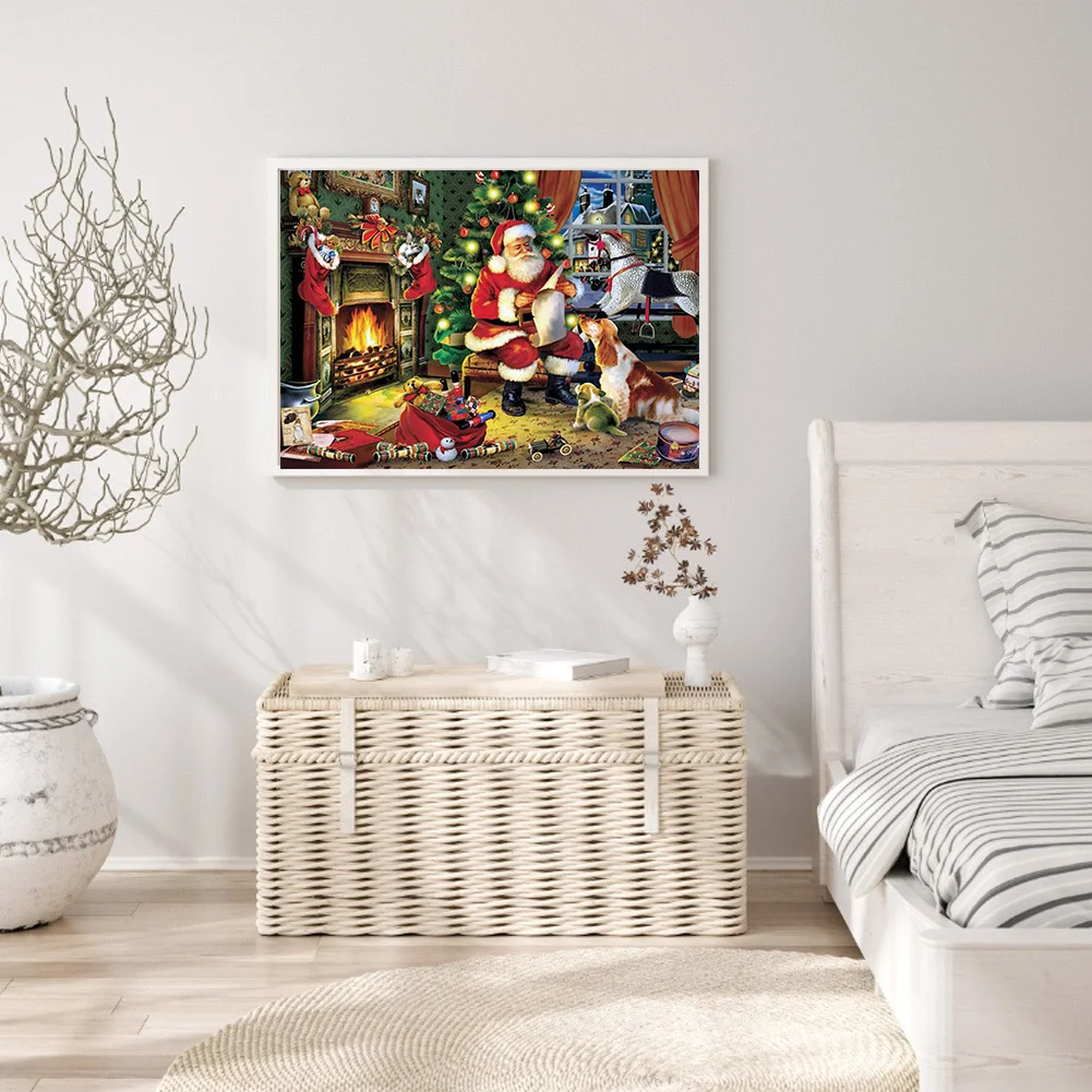 11ct Stamped Cross Stitch - Santa Claus(50*40cm)