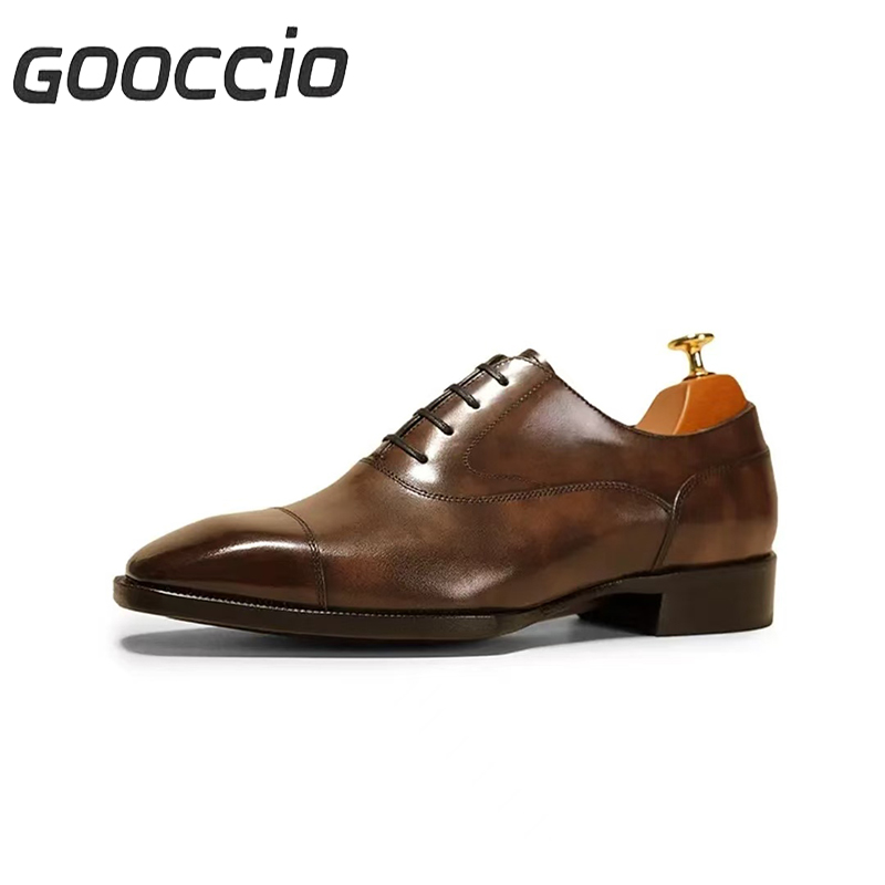 NJ220 Italian Calf-Skin Dress Shoes/Oxford Shoes For Men  GOOCCIO   