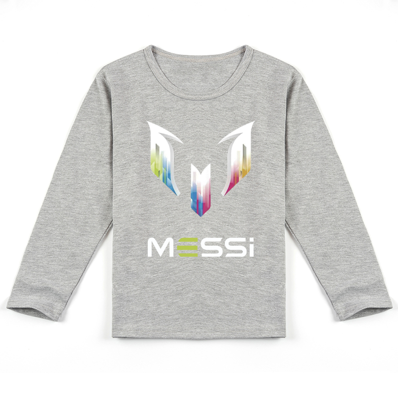Mayoulove Messi Long Sleeve Tee for Boys  Girls - Soccer Star T-Shirt, Perfect Gift for Young Fans-Mayoulove