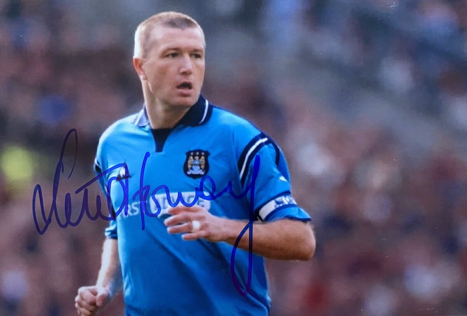 Steve Howey Genuine Hand Signed Manchester City 6X4 Photo Poster painting 2