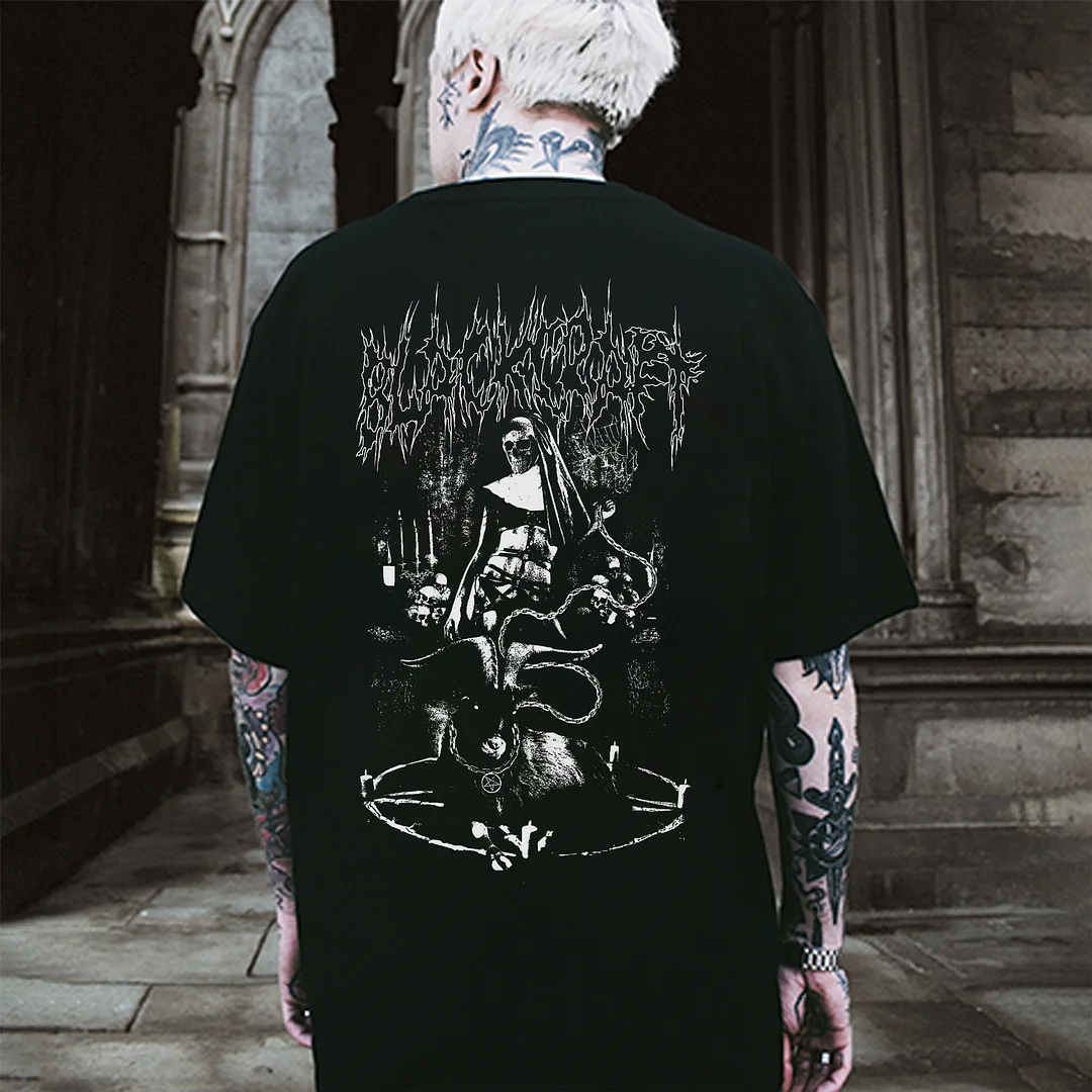 Satan Form Hell Printed Men's T-shirt -  