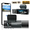 1080P WiFi Dash Cam with IR Night Vision Parking Monitoring Car Video Recorder