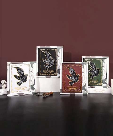 Multifunctional Gold Stamping Doves Scratch Notebooks-Himinee.com