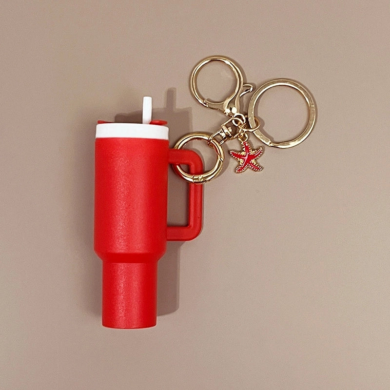 Minimalist Cup Plastic Unisex Bag Pendant Keychain