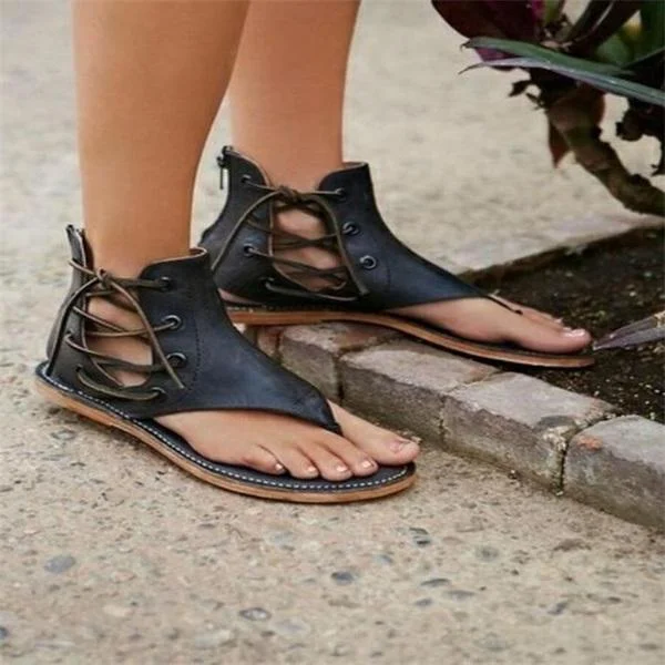 Women Summer Fashion Retro Strappy Sandals