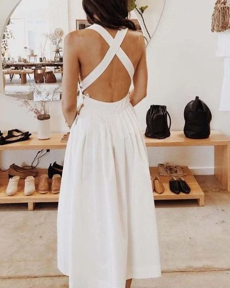 Summer Backless Stylish Dress