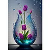 Water Drop Flowers-11CT Stamped Cross Stitch 40*60cm  tapestrymarket