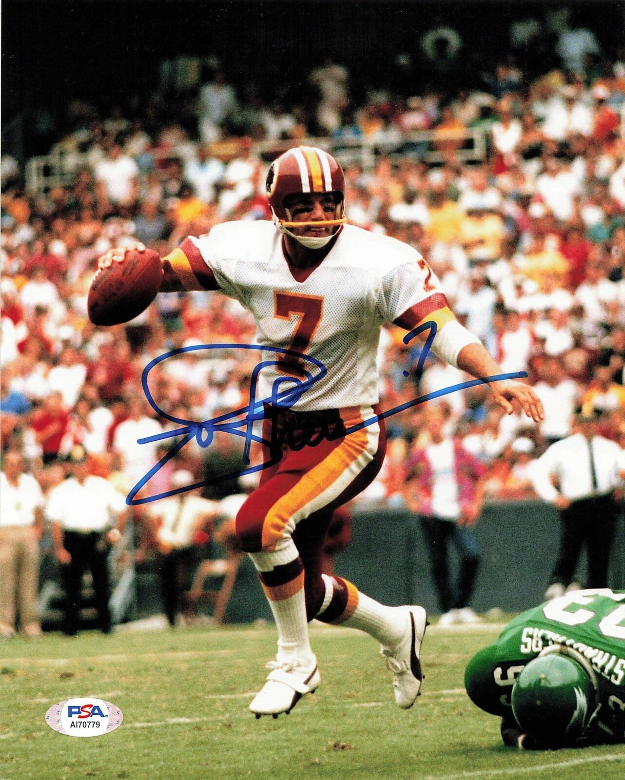 Joe Theismann signed 8x10 Photo Poster painting PSA/DNA Washington Autographed