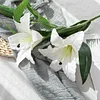2 Heads Soft Touch Large 18cm Lily Artificial Flower Bouquet Decor
