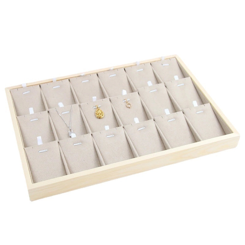 New Products In Stock Log Jewelry Display Tray Fashion Ring Necklace Brace Lace Bracelet Pendant Stand Jewelry Rack Props