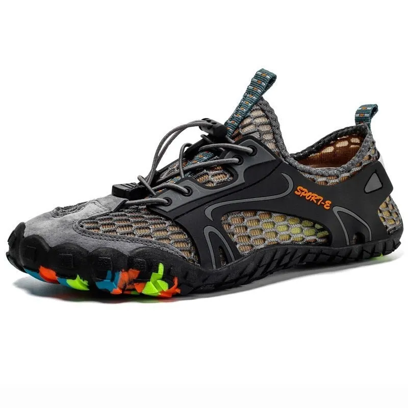 Outdoor Hiking Shoes For Men Non Slip Trekking Climbing Shoes  Upstream Aqua Shoes Breathable Beach Barefoot Sneakers Male
