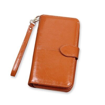 Pongl Leather Women Wallets Women Purses Fashion Long Zipper Women's leather Money Coin Holder Female Purse Female Purse Zipper