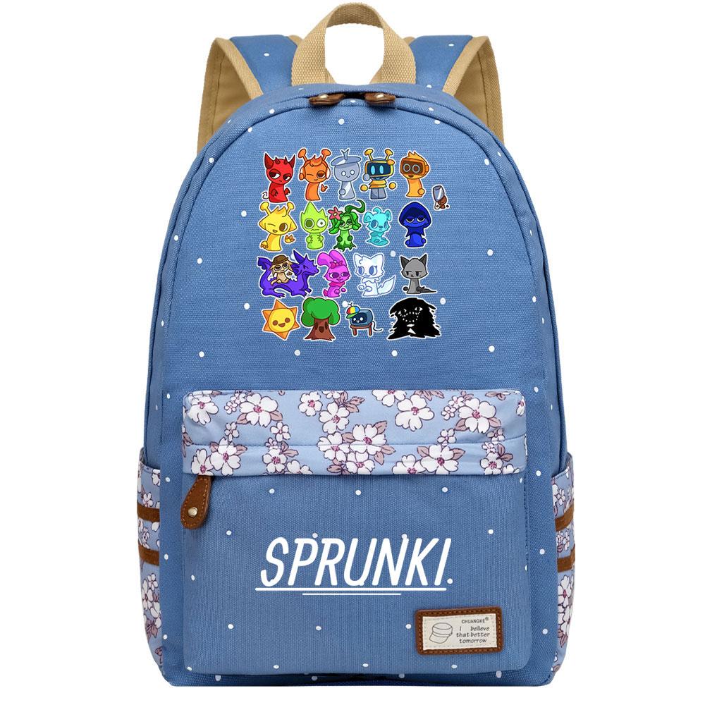 Mayoulove Sprunki Backpack Large Capacity Lightweight for School and Outdoor Activities-Mayoulove