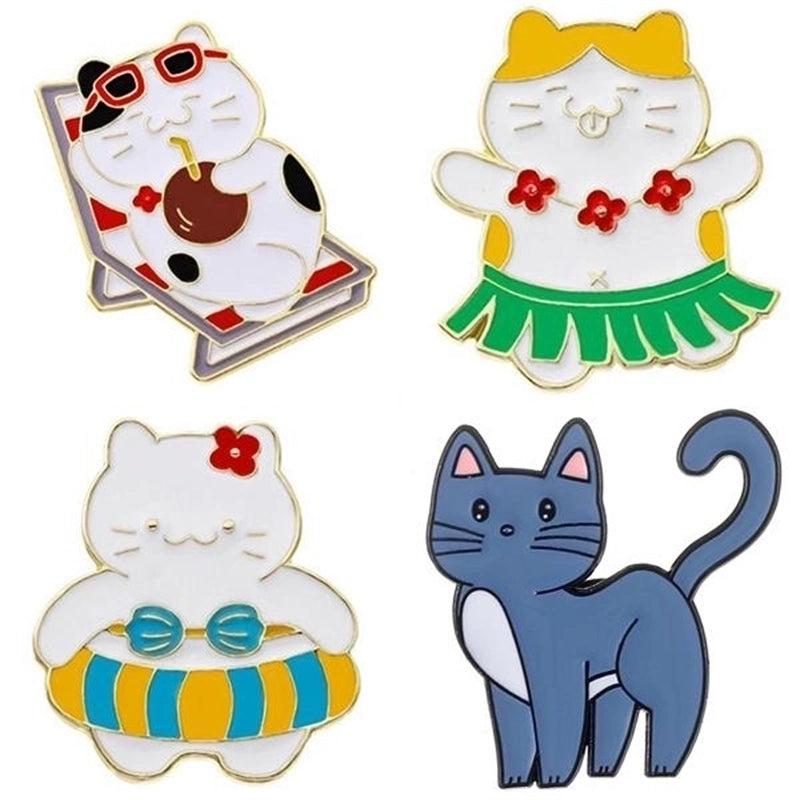 Cartoon Style Cute Animal Alloy Stoving Varnish Plating Unisex Brooches