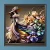 Diamond Painting -DIY Round Drill Iris Girl(40x40cm)