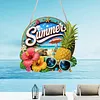 DIY Summer Pineapple Beach Diamond Painting Pendant(Single Sided)