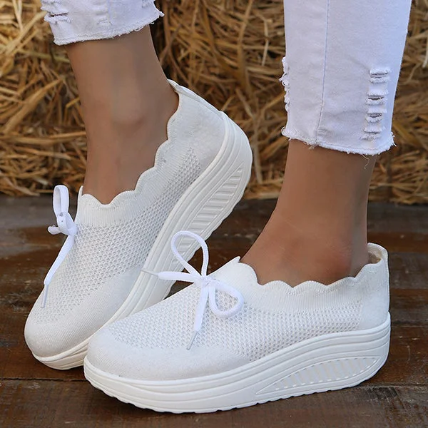 HUXM Casual Mesh Breathable Slip-On Sneakers