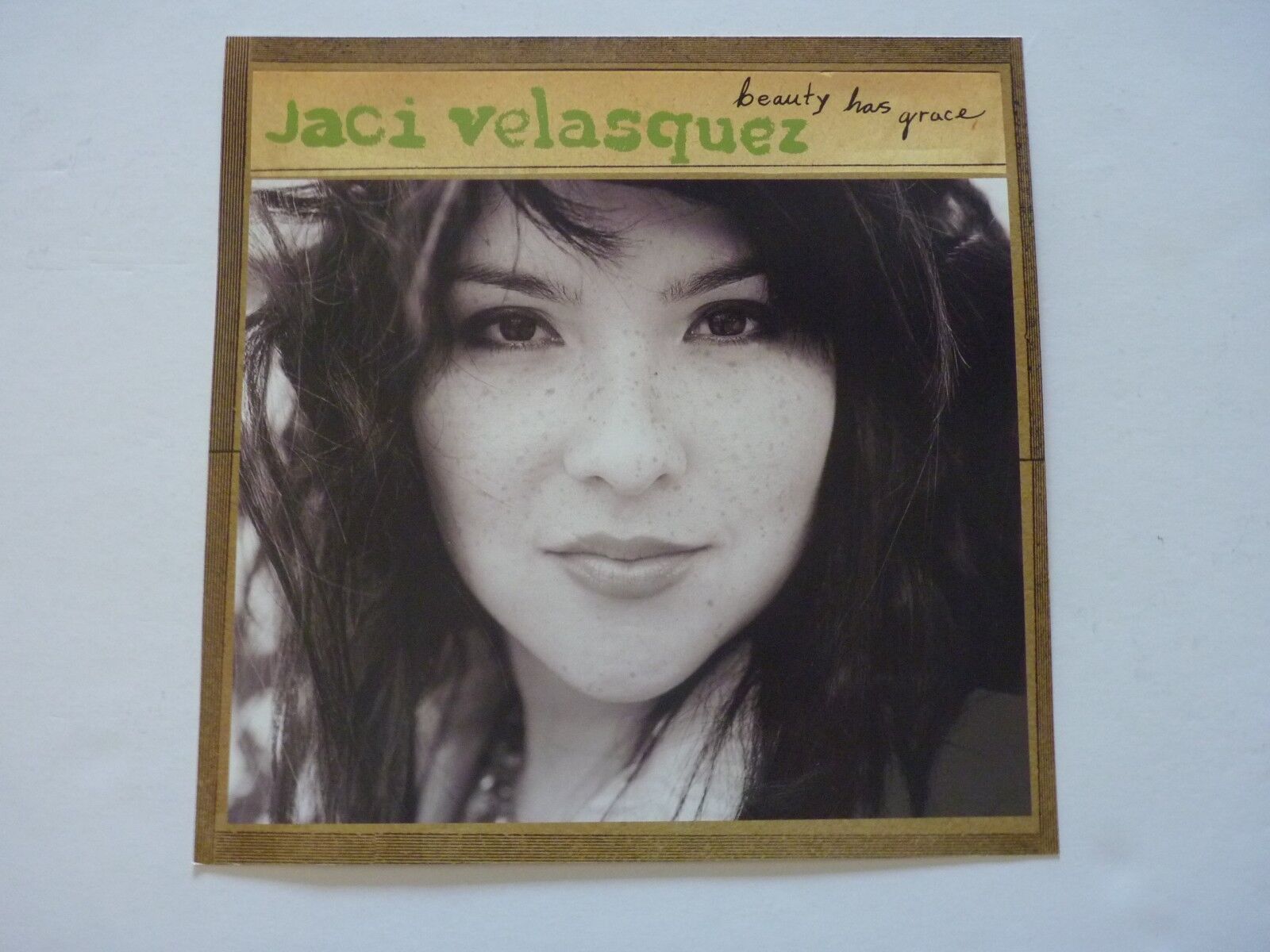 Jaci Velaquez Beauty Has Grace LP Record Photo Poster painting Flat 12X12 Poster