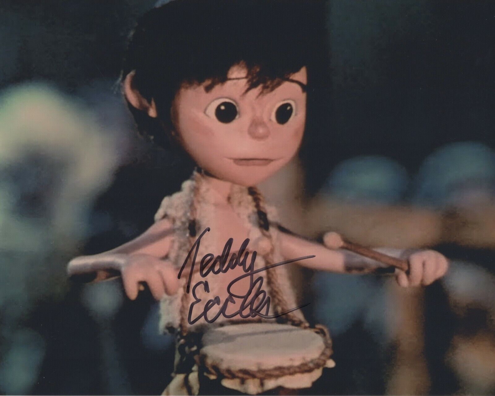 TED TEDDY ECCLES SIGNED AUTOGRAPH THE LITTLE DRUMMER BOY 8X10 Photo Poster painting