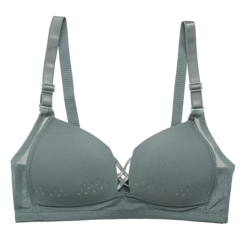 Lace Bra Women Seamless Brassiere Female Bralette Push Up Underwear Mesh Breathable Sexy Wireless Intimates Lingerie A/B Cup