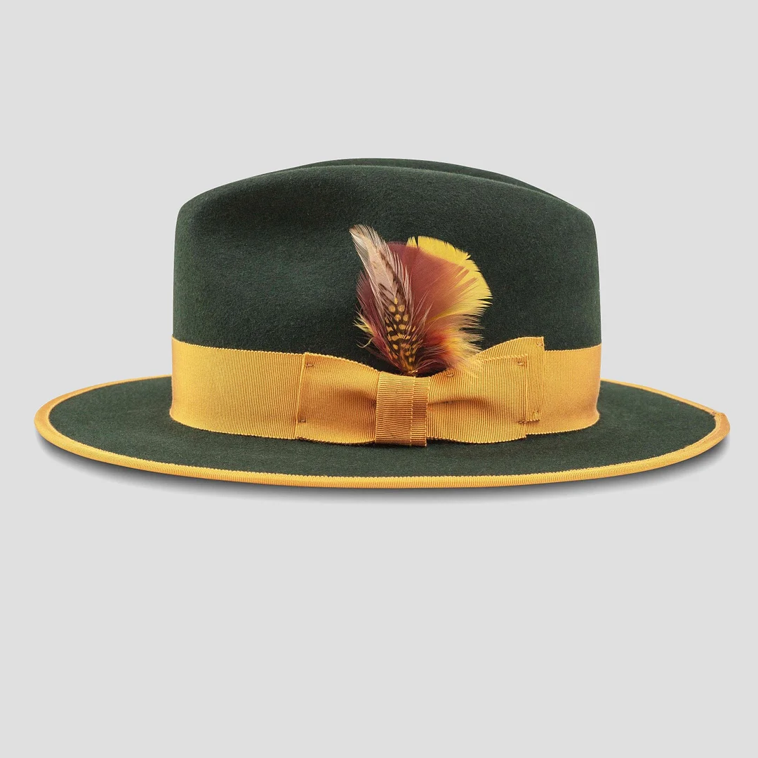 Gent by Potukly Fedora-Green [Fast shipping and box packing]
