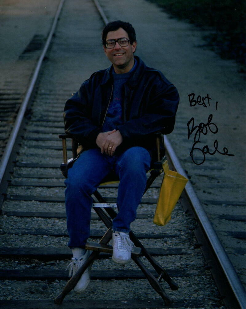 BOB GALE SIGNED AUTOGRAPH 8X10 Photo Poster painting - BTTF BACK TO THE FUTURE WRITER, VERY RARE