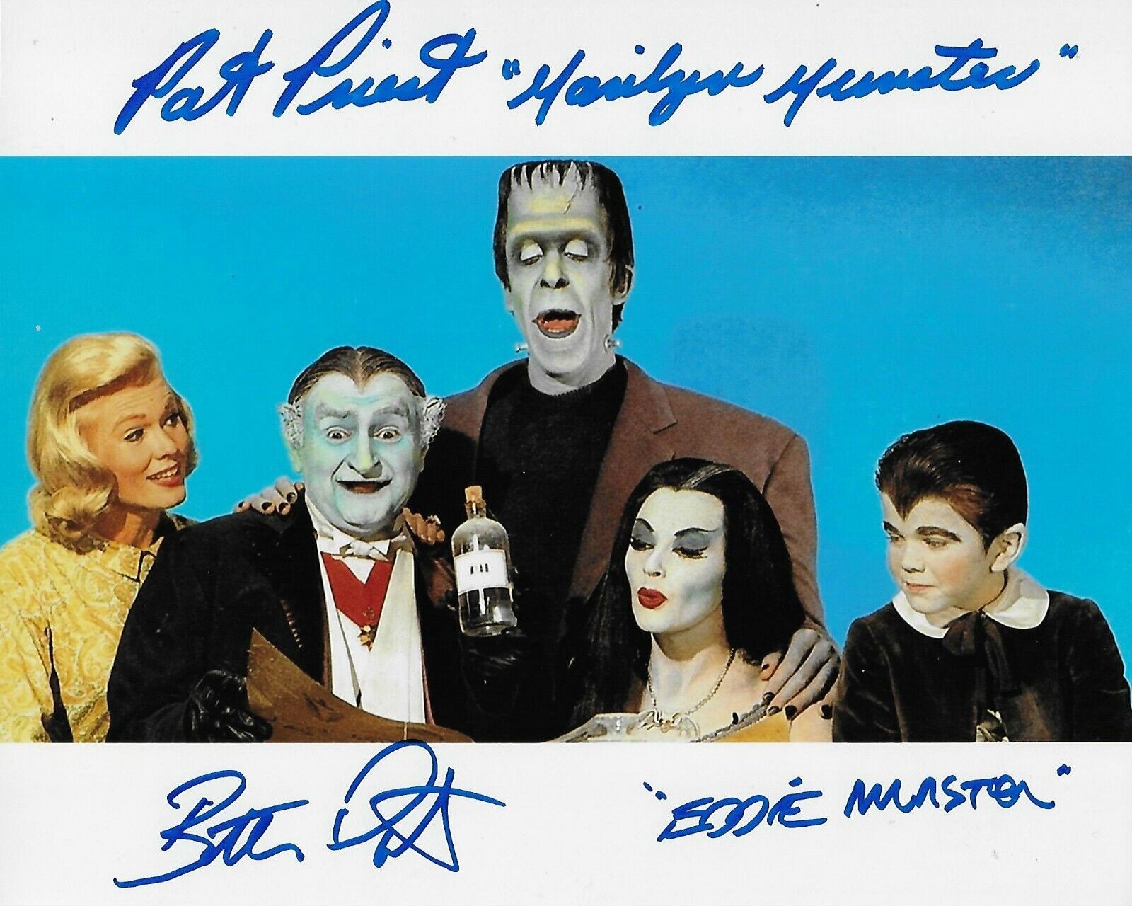 Pat Priest Butch Patrick The Munsters Original Autographed 8X10 Photo Poster painting