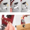 35mm hinge drilling fixture woodworking hole drilling guide locator with clamp aluminum alloy hole opener template tool